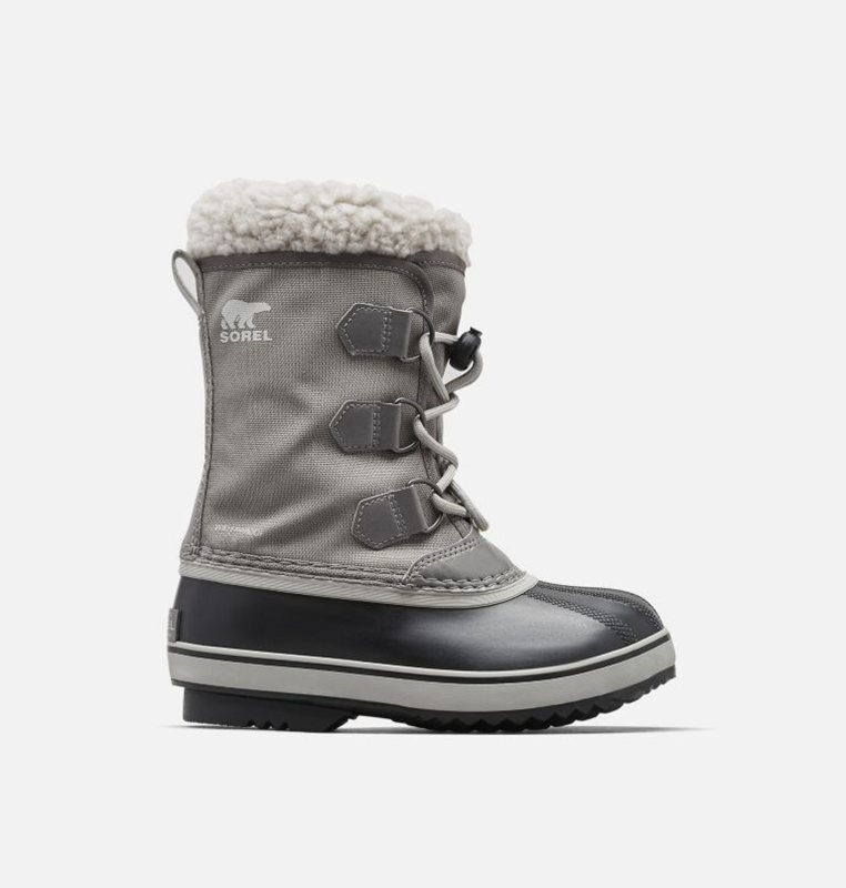 Kids Snow Boots Grey/Black - Sorel Youth Yoot Pac™ Nylon - 975603-NXS